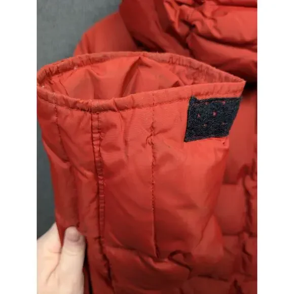 Vtg Gap Puffer Jacket Mens Large Down Fill Y2K Hooded Coat Quilted Streetwear